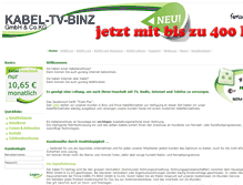 Tablet Screenshot of kabel-tv-binz.de